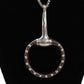 Studded Brown Pony Bit Bit Necklace by V2 Designs