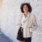 Sofia RF Leather Jacket, Off White