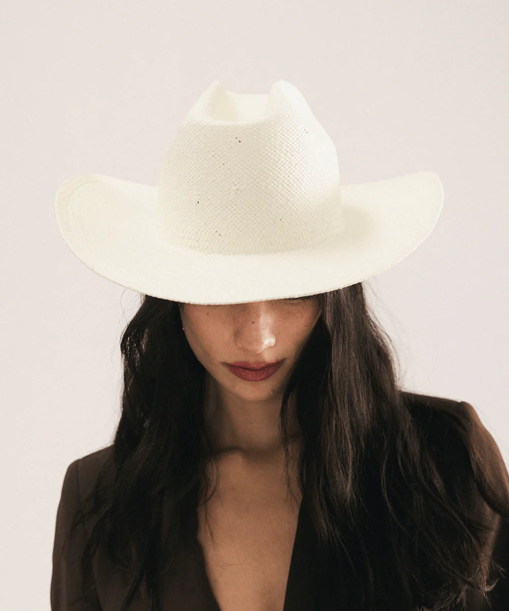 Carter Cowboy Straw in Natural Hat by Gigi Pip | Bourbon Cowgirl