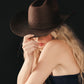 Carter Cowboy Straw in Dark Brown Hat by Gigi Pip | Bourbon Cowgirl