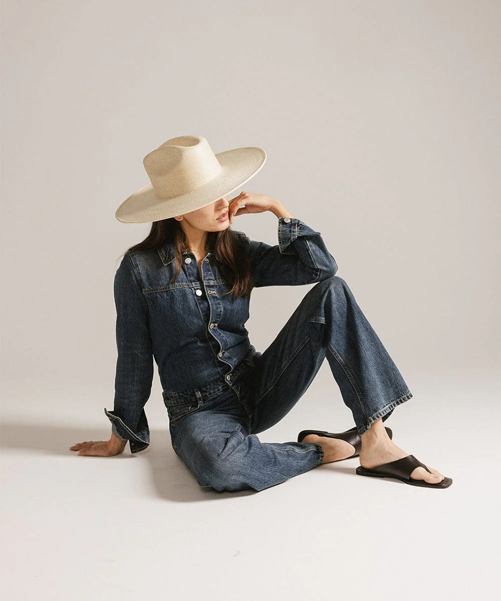 Tate Western Wide Brim Straw Hat by Gigi Pip | Bourbon Cowgirl