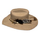 Custom Burned Cowboy Hat- Beige - Bourbon Cowgirl