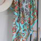 Turquoise Paisley Wild Rag