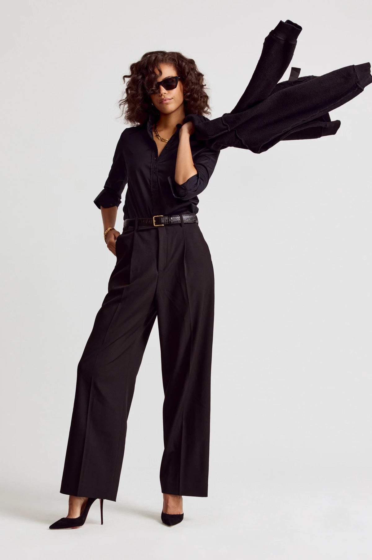 The Shirt by Rochelle Behrens - the Essentials Icon Shirt in Black