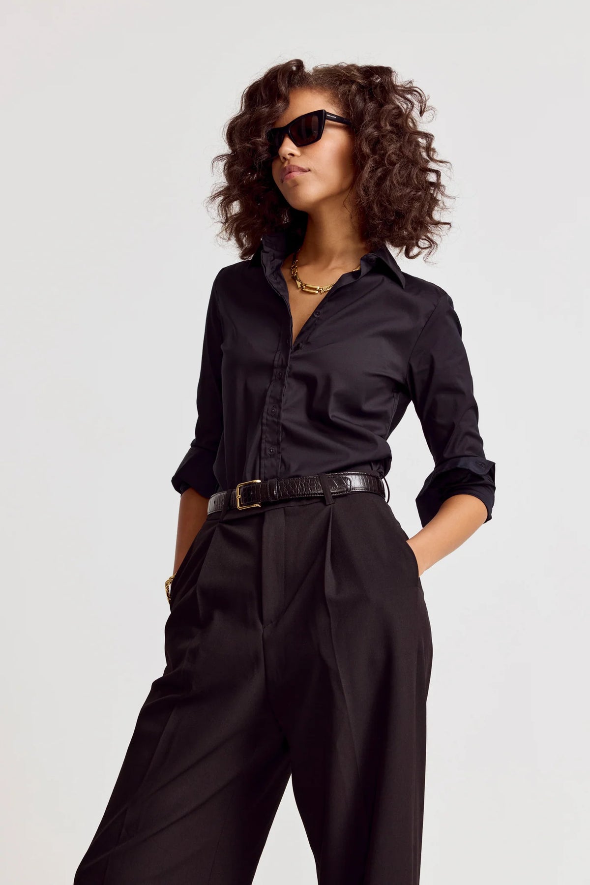 The Shirt by Rochelle Behrens - the Essentials Icon Shirt in Black