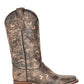 Distressed Black Bone Arrowhead Western Boot - Corral Boots