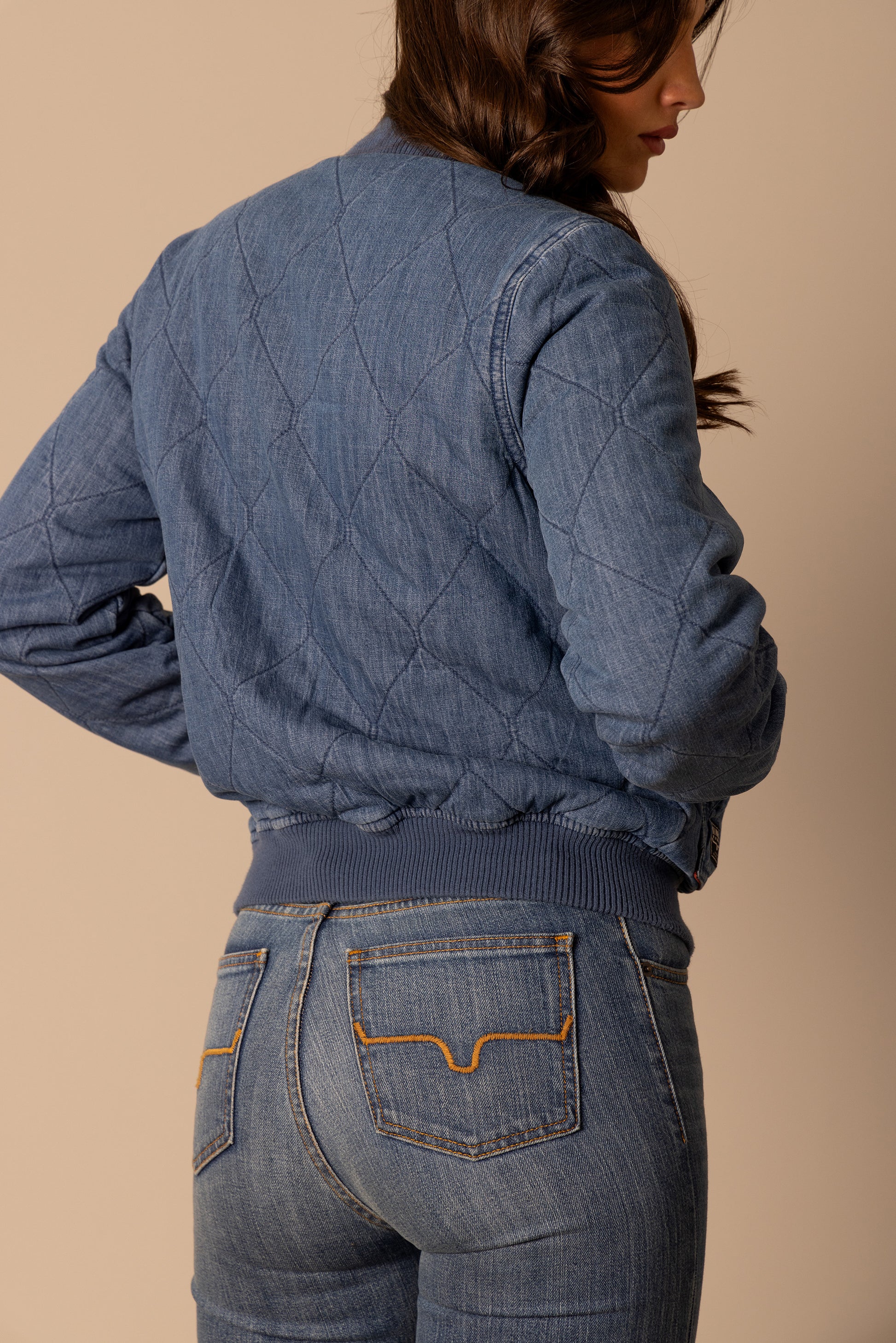 Woman in denim jacket and jeans, unnamed-168.