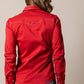 Red western shirt, back view