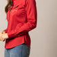 Red western shirt, unnamed-243, with white stitching and jeans.