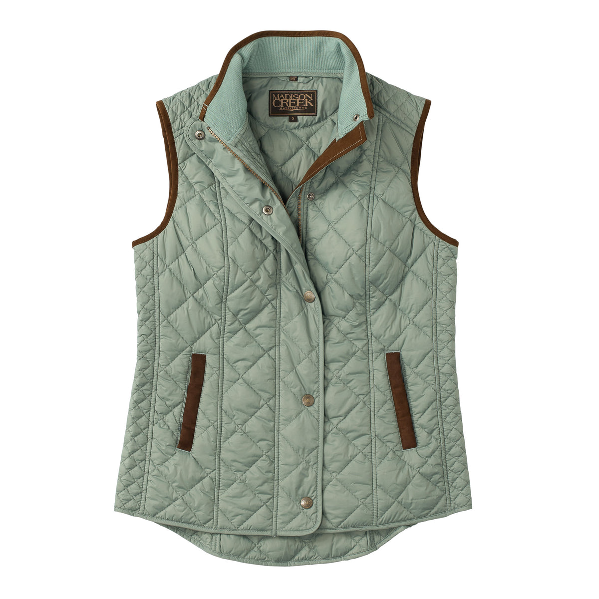 Vista Quilted Nylon Vest by Madison Creek Outfitters in Topaz