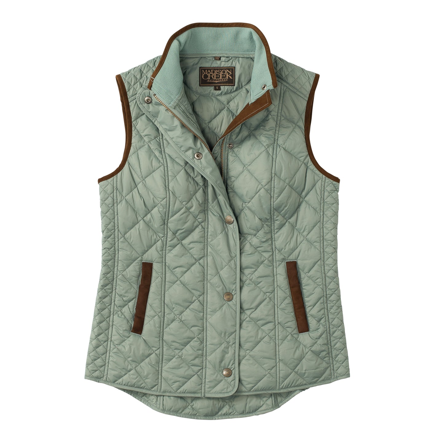 Vista Quilted Nylon Vest by Madison Creek Outfitters in Topaz