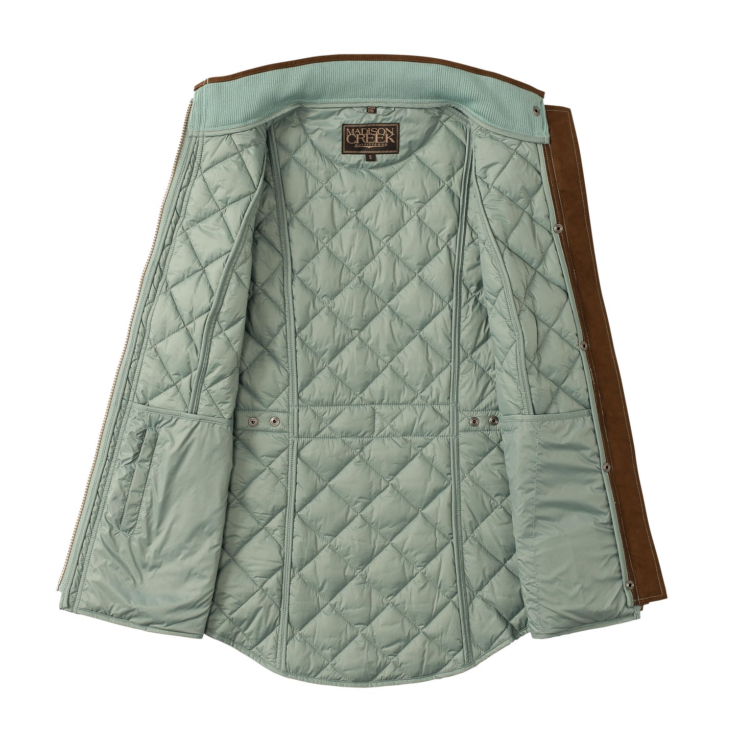 Vista Quilted Nylon Vest by Madison Creek Outfitters in Topaz