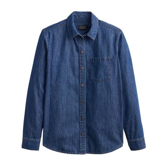 The Perfect One Pocket Shirt Denim by Pendleton