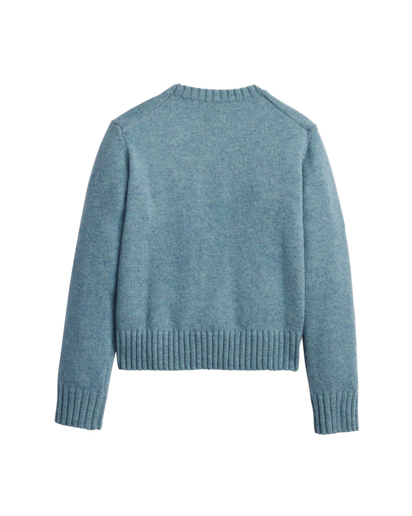 Shetland Collection Relaxed Crew Sweater by Pendleton in Seaglass Blue Heather