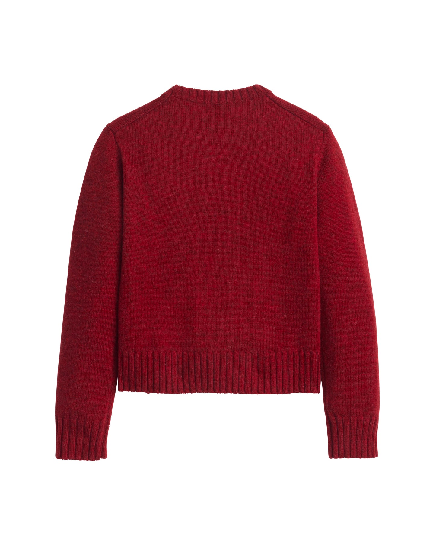 Shetland Collection Relaxed Crew Sweater by Pendleton in Red Heather