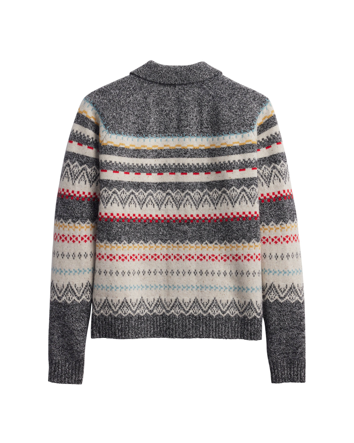 Fair Isle Cardigan by Pendleton in Charcoal Heather