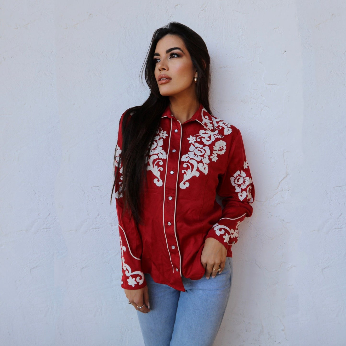 H Bar C Fort Worth Women's Shirt in Red