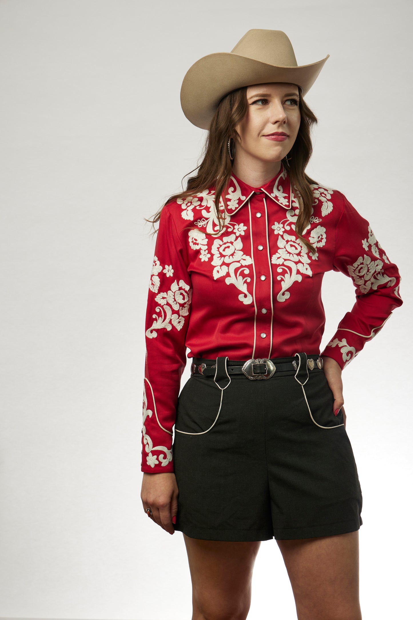 H Bar C Fort Worth Women's Shirt in Red