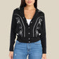H Bar C Bolero Women's Jacket in Black and White