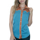 Atlanta Women's Sleeveless Shirt by H Bar C - Columbia Blue
