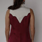 Atlanta Women's Sleeveless Shirt by H Bar C - Wine & Off White