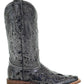 Distressed Black with Snake Inlay Western Boot - Corral Boots at Bourbon Cowgirl