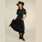 La Dahlia Women's Dress Silky Viscose Black by Sendero