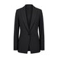 Fitted Cutaway Blazer in Black Stripe by Liverpool