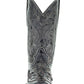 Distressed Black with Snake Inlay Western Boot - Corral Boots at Bourbon Cowgirl