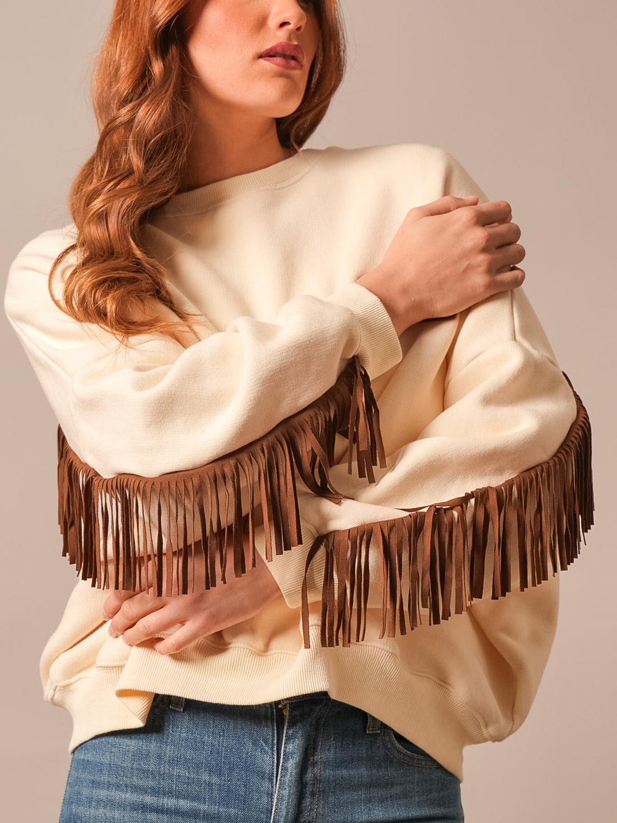 Bobby Fringed Sweatshirt by Kimes Ranch