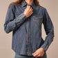 Frankie Snap Front Denim Stripe Shirt by Kimes Ranch