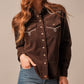 Lehi Brown Corduroy Shirt by Kimes Ranch
