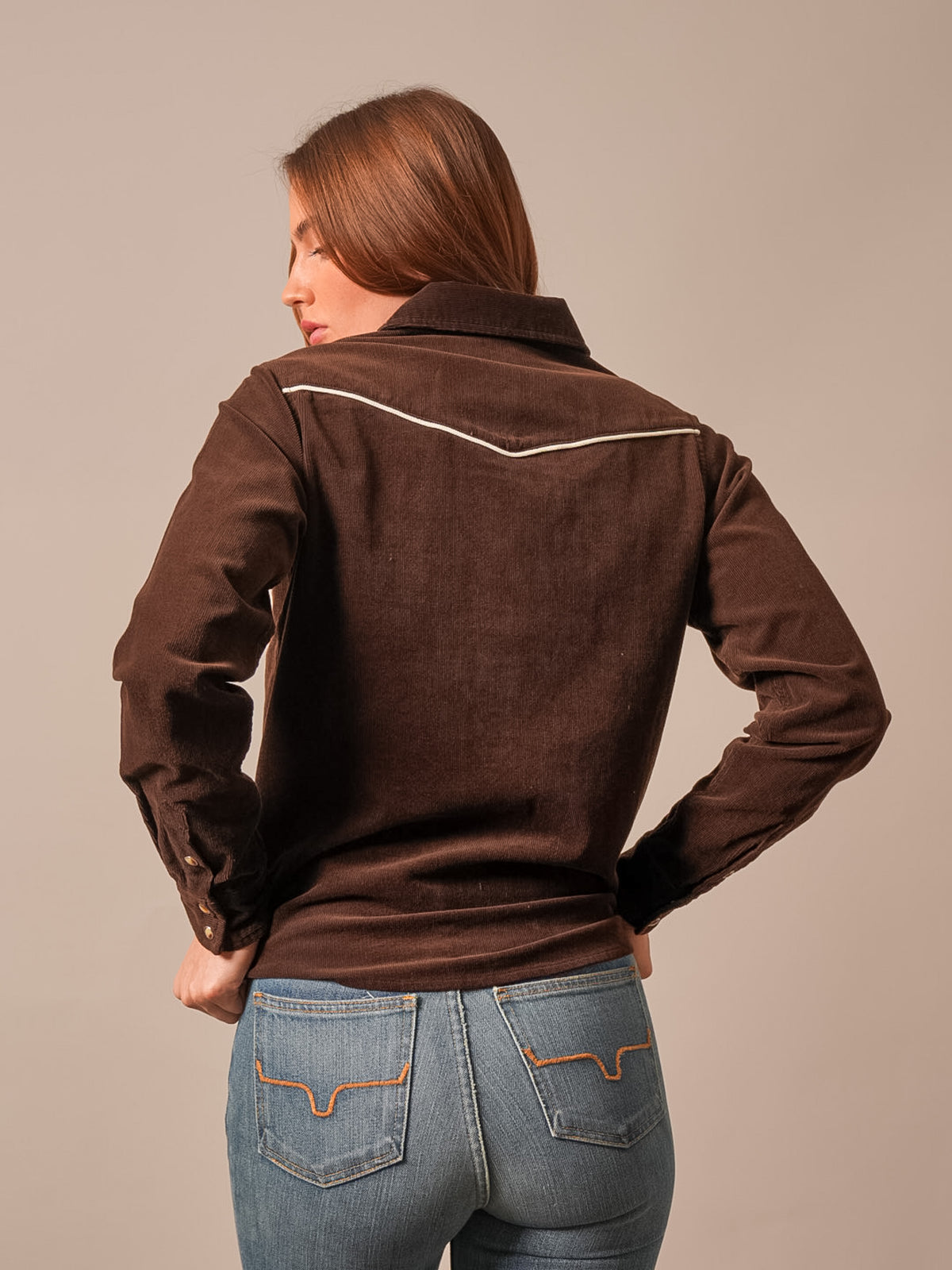 Lehi Brown Corduroy Shirt by Kimes Ranch