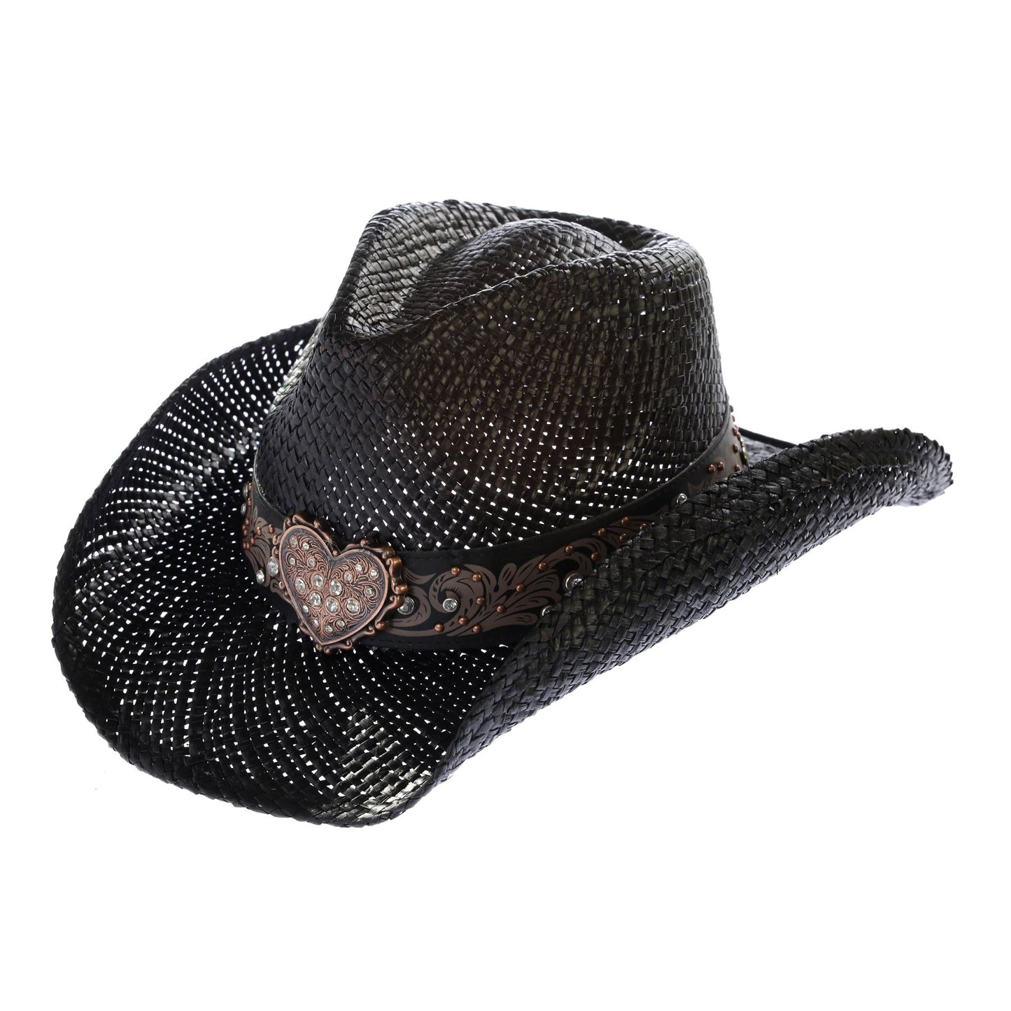 Flint Black Womens Cowboy Hat by Peter Grimm - Bourbon Cowgirl