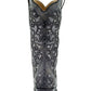 Gray Inlay & Embroidery, Studs, Crystals Western Boot - Corral Boots at Bourbon Cowgirl