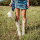 San Antonio Rose Cream + Gold Women's Cowboy Boot
