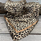 Brown & Black Leopard Print Wild Rag | Rodeo Wildrags at Bourbon Cowgirl