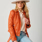 Wild 2 RF Leather Jacket by Mauritius in Spice