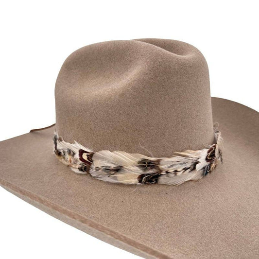 Western Cowboy Feather Hat Band - Willow