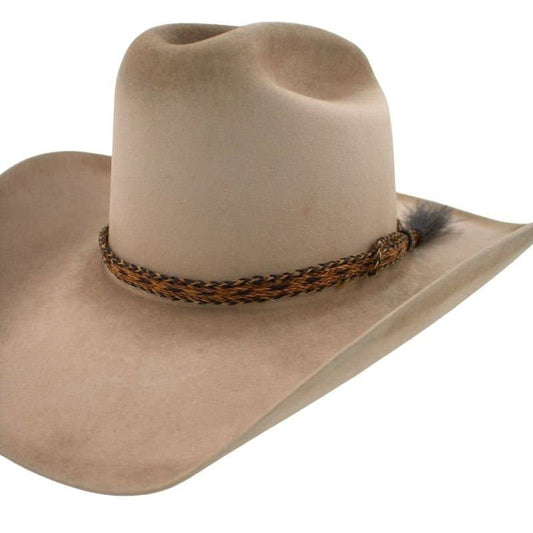 Horsehair Braided Single Cowboy Tassel Hat Band - Sundown