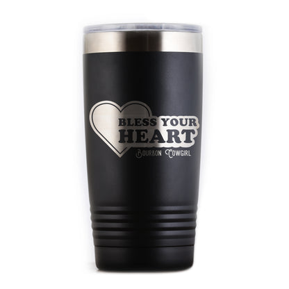 Black Bless Your Heart Tumbler