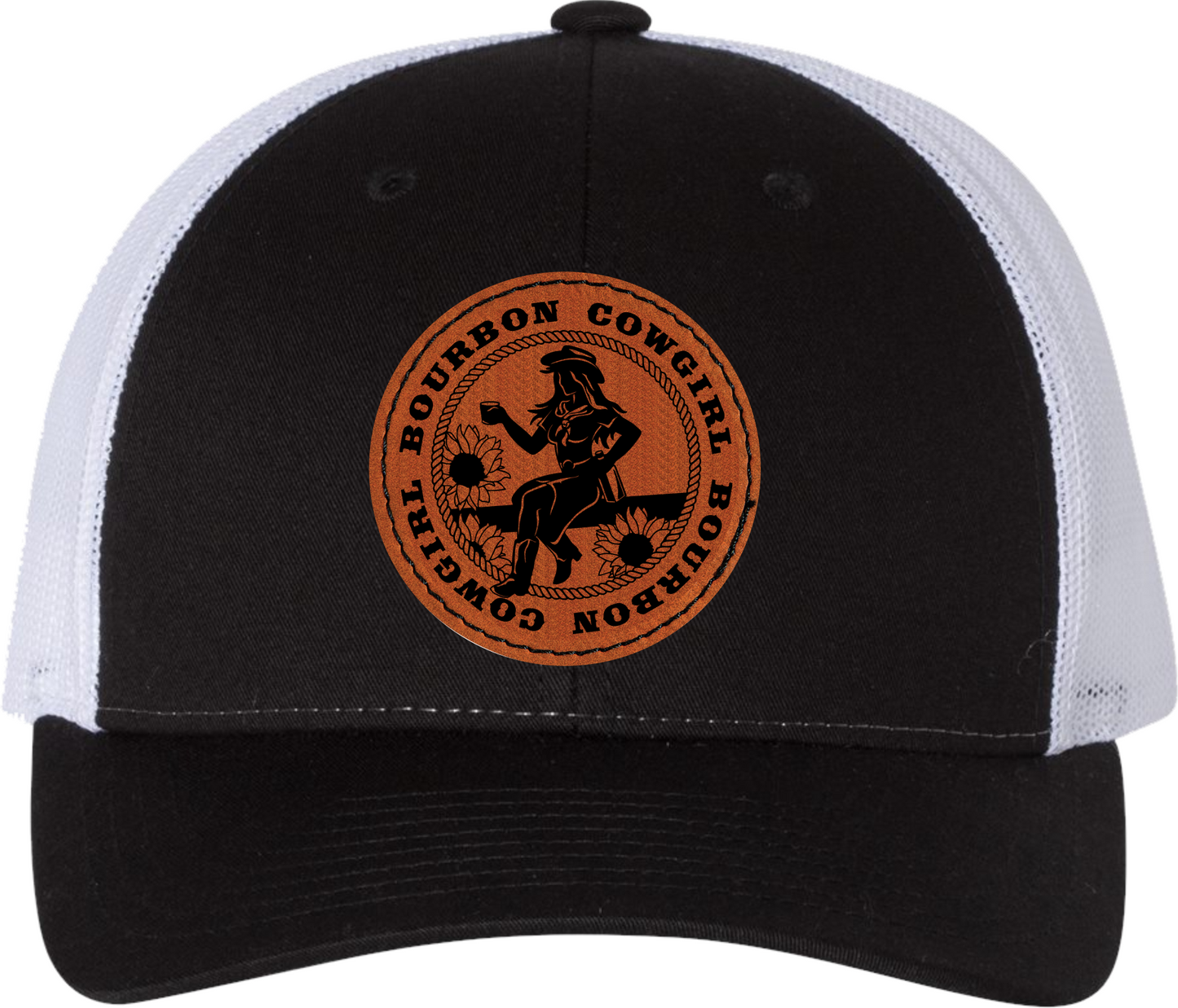Bourbon Cowgirl Patch Snap Back Trucker Hat